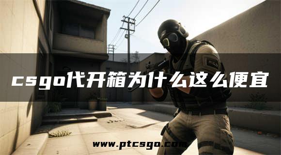 csgo代开箱为什么这么便宜