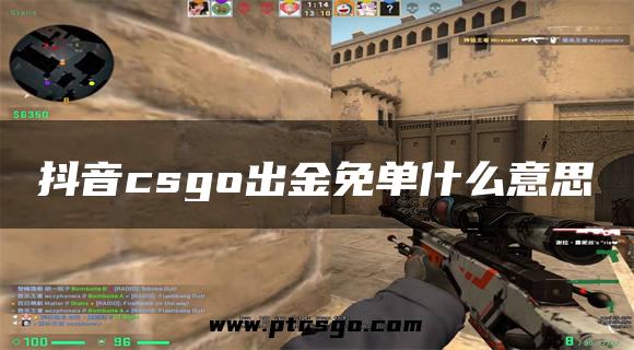 抖音csgo出金免单什么意思