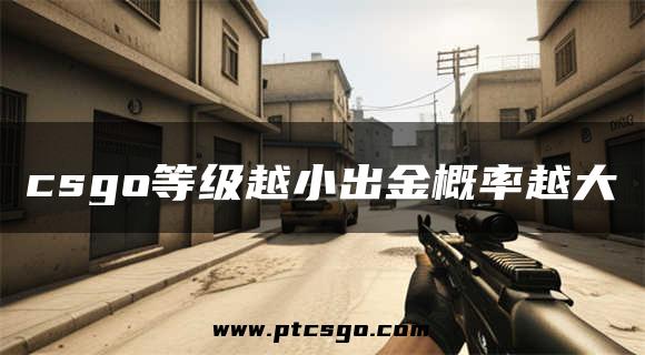 csgo等级越小出金概率越大